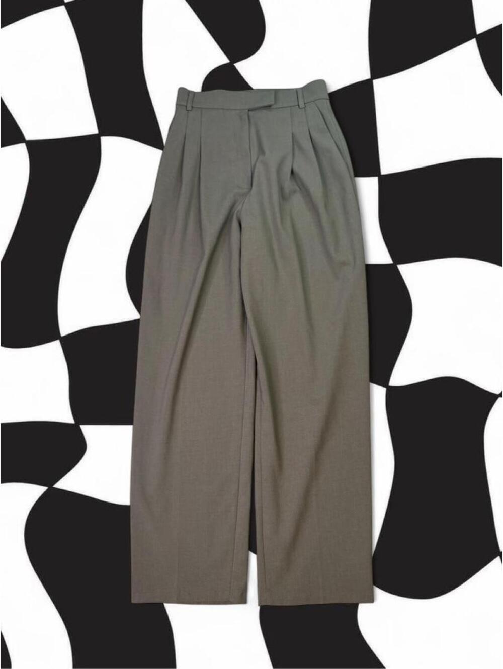 Pixie market gray wide leg dress pants